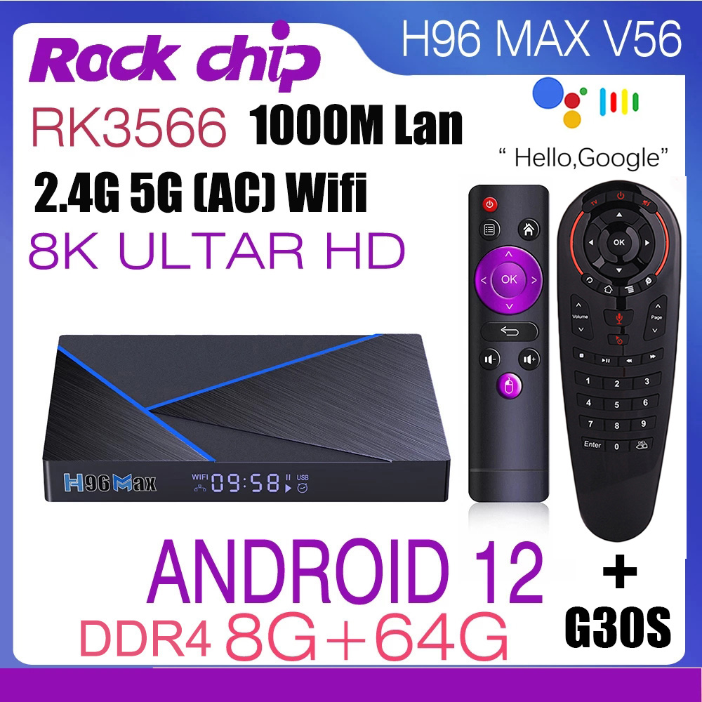 Radxa Rock 5B 16Gb - ร็อกชิพ V56สูงสุดของแอนดรอยด์12 H96กล่องสมาร์ททีวี8K 2.4G 5G WIFI