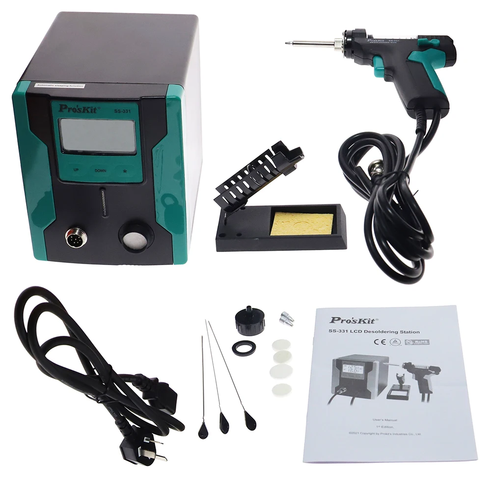 สถานีบัดกรีดิจิตอล LCD รุ่น SS - Desoldering Gun Vacuum Electric บทวิจารณ์และราคา